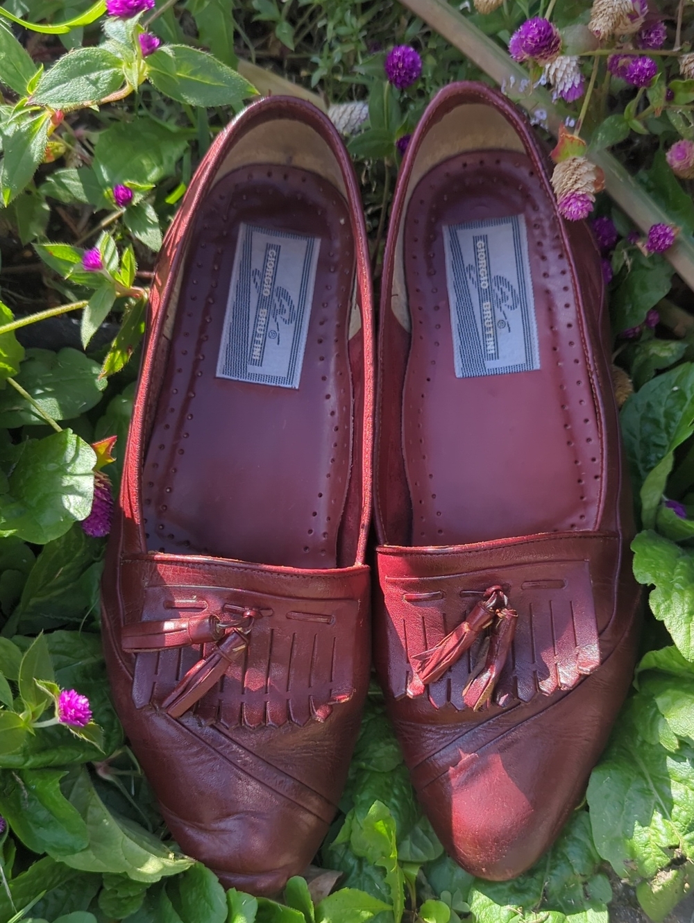 Giorgio Brutini Leather Kiltie Tassel Loafers Dandy slip On 8.5D